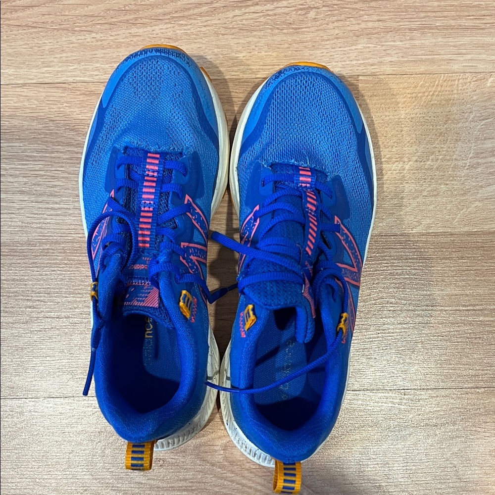 New Balance Kids Blue and Pink Sneakers